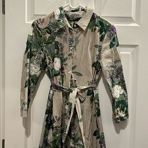 Zara shirt dress. Size L but runs small. Fits Medium